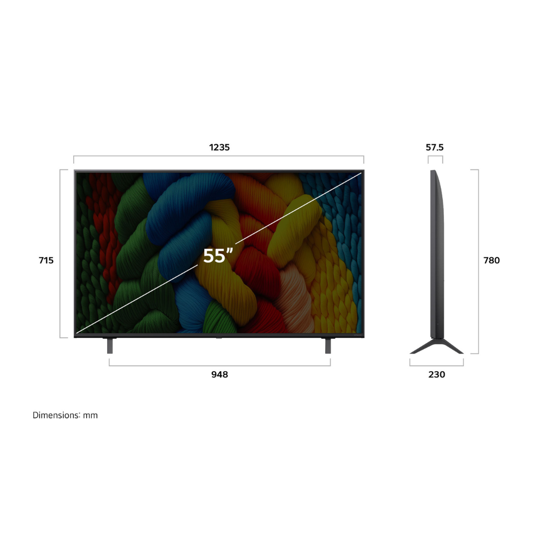 LG 55" NANO80  4K UHD LED SMART TV (2025)