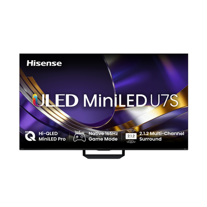 Hisense 55" ULED MiniLED U7SAU 4K QLED 165Hz Smart TV (2026)