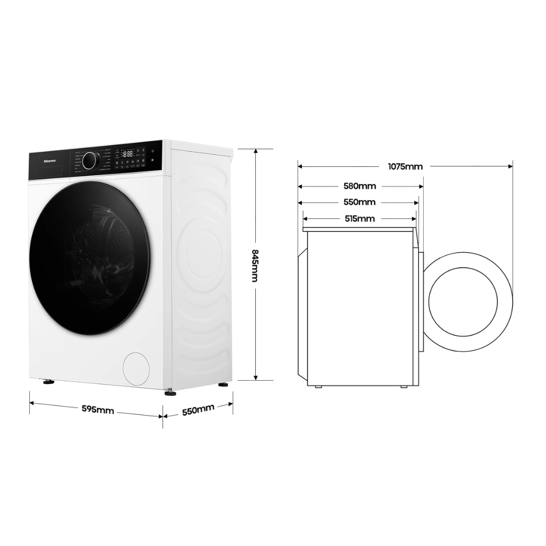 Hisense 10kg Sereis 5i Max Drum Front Load Washer