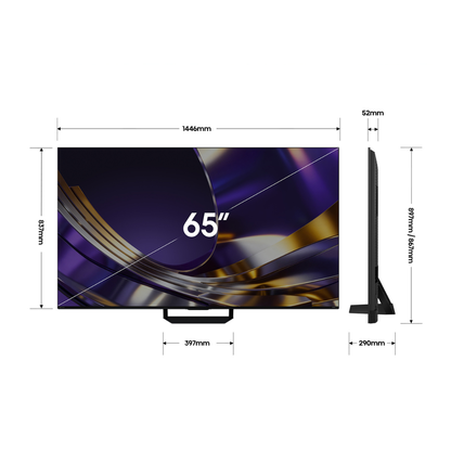 Hisense 65" ULED MiniLED U7SAU 4K QLED 165Hz Smart TV (2026)