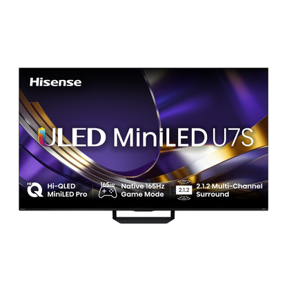 Hisense 65" ULED MiniLED U7SAU 4K QLED 165Hz Smart TV (2026)
