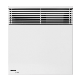 White Noirot panel heater with a visible brand logo on a white background
