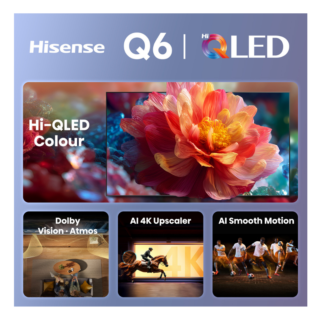 Hisense 75" Q6SAU 4K QLED Smart TV (2026)