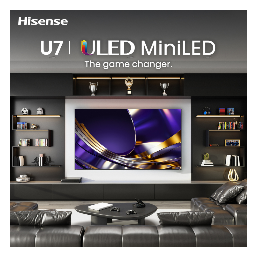 Hisense 75" ULED MiniLED U7SAU 4K QLED 165Hz Smart TV (2026)