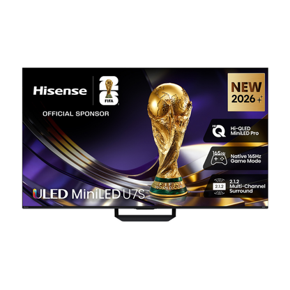 Hisense 85" ULED MiniLED U7SAU 4K QLED 165Hz Smart TV (2026)