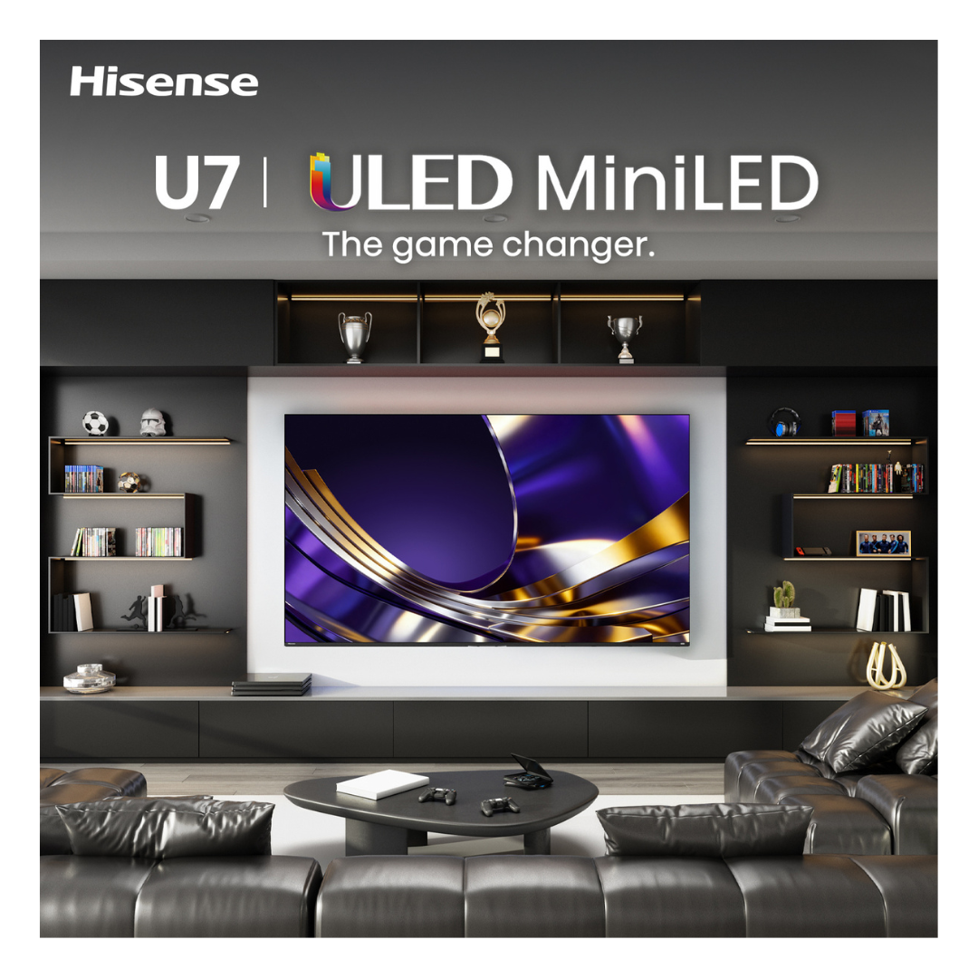 Hisense 85" ULED MiniLED U7SAU 4K QLED 165Hz Smart TV (2026)