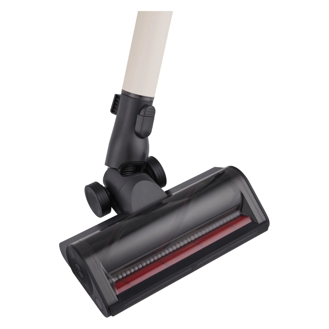 LG Vacuum cleaner head with black and red design on a white background