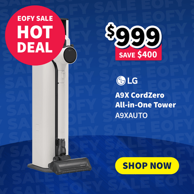 LG A9X CordZero All-in-One Tower on sale now $999 - Save $400