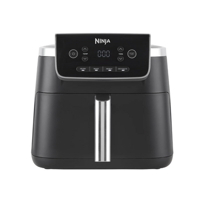 Black Ninja air fryer on a white background