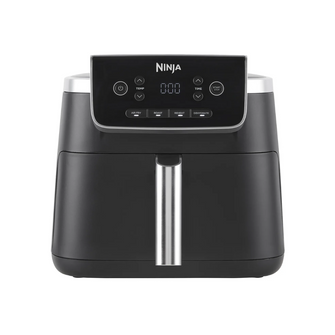 Black Ninja air fryer on a white background