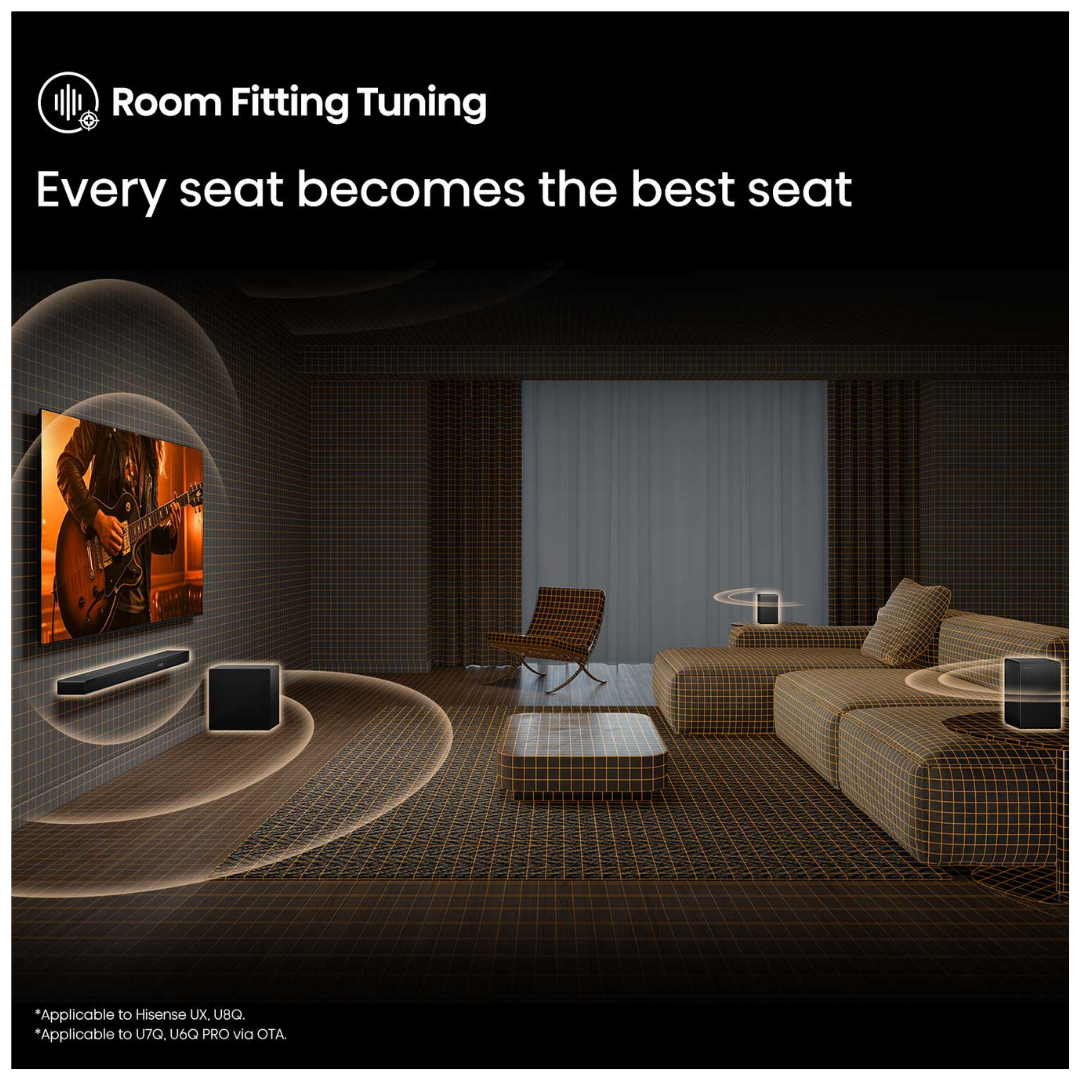Hisense 5.1.4Ch Soundbar with Wireless Subwoofer