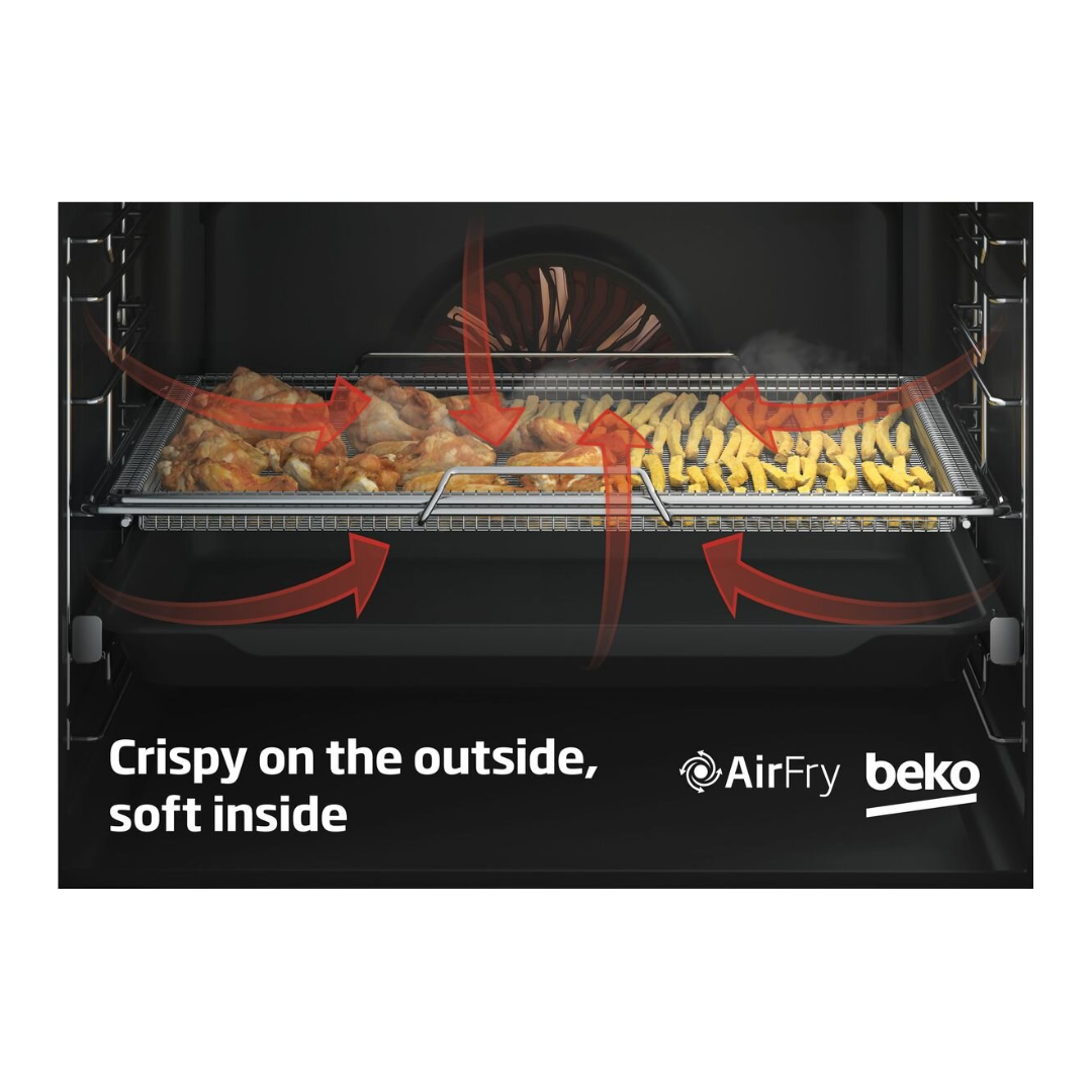 Beko 60cm Pyrolytic Oven with Steam, AirFry & Pyrolytic Cleaning