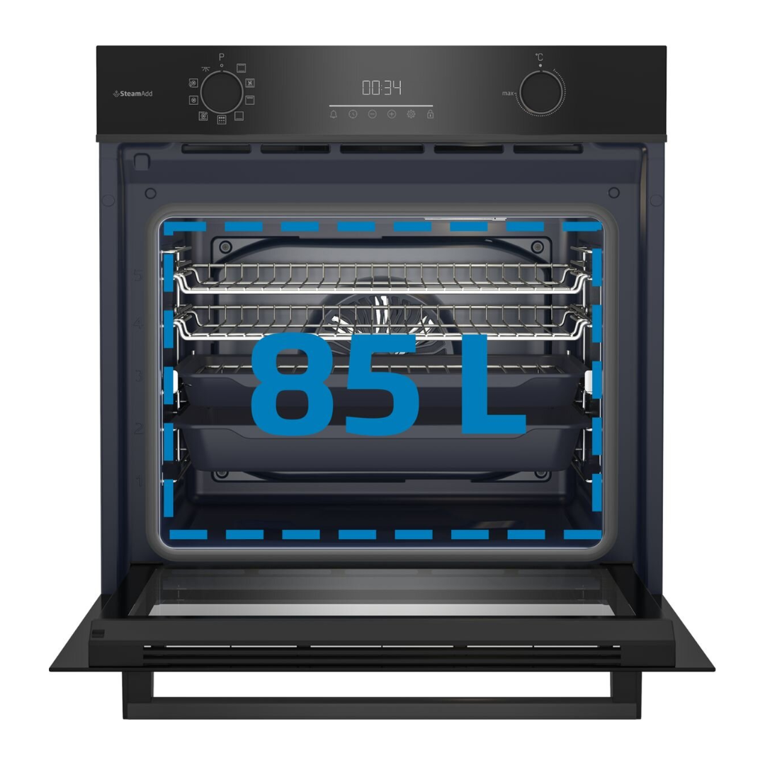 Beko 60cm Pyrolytic Oven with Steam, AirFry & Pyrolytic Cleaning