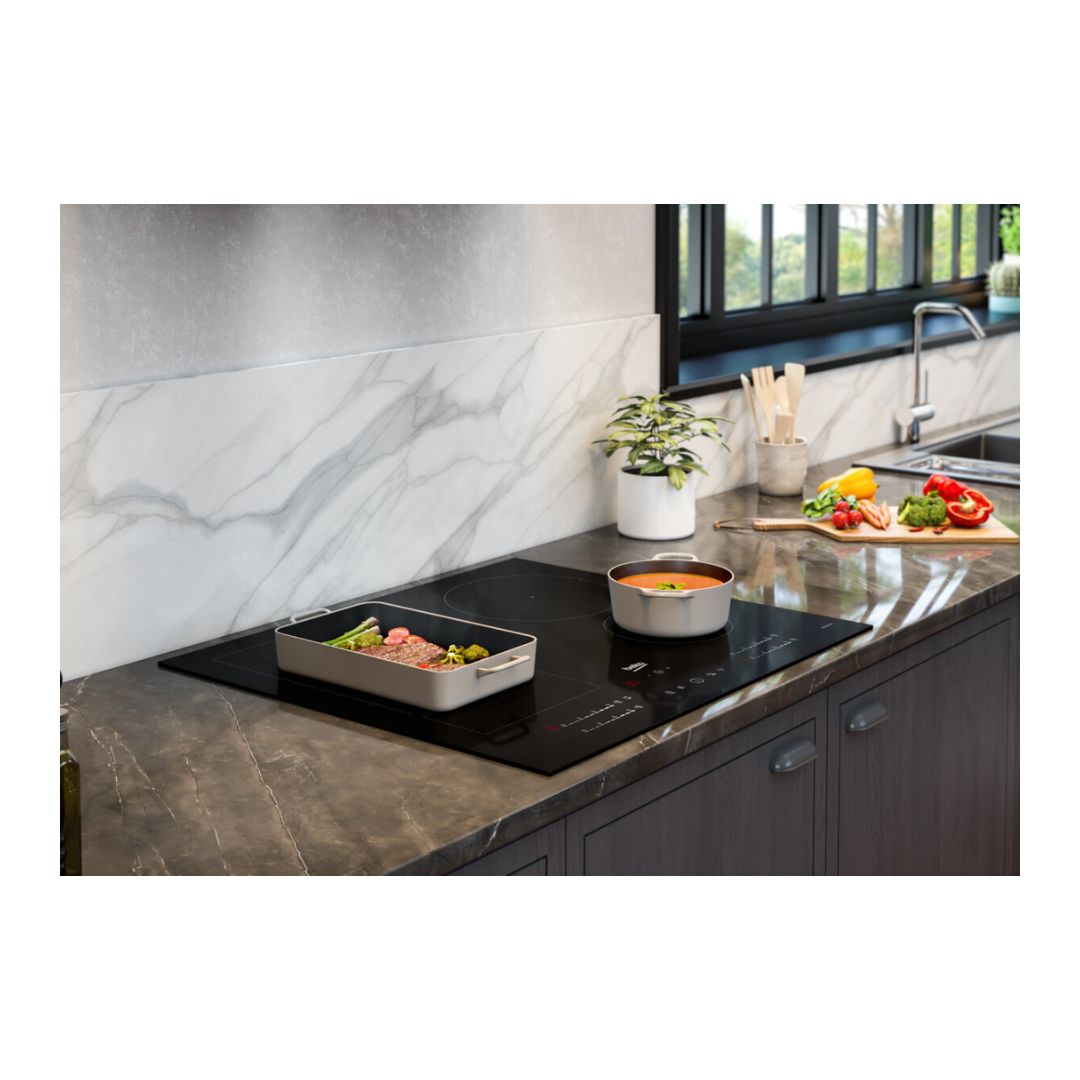 Beko 60 cm Induction 4 Zone Cooktop including Indyflex Zone - BCT601IGN image_3