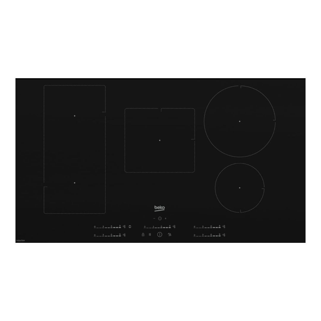 Beko 90cm 5 zone induction cooktop 
