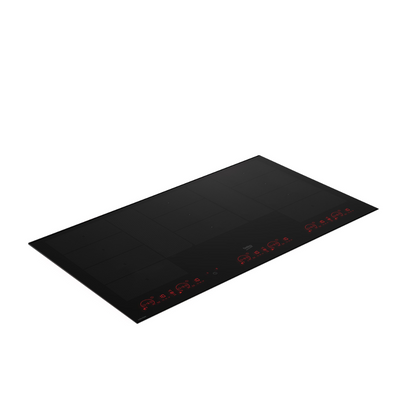 Beko 90m 6 zones Induction Cooktop with luminous controls pictured at another angle