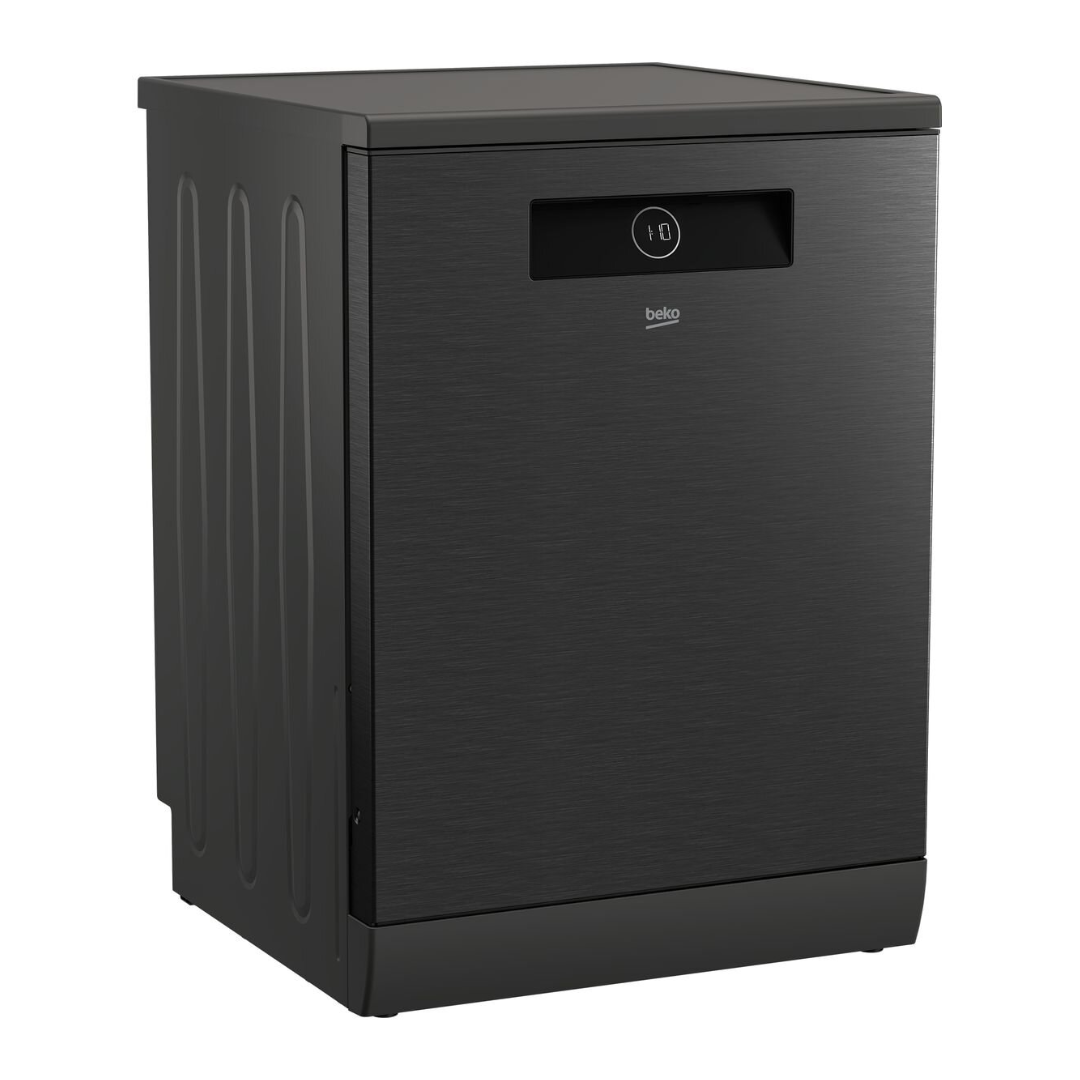 Beko 60cm 16 Place Setting Freestanding Dishwasher with Autodosing Dark Stainless