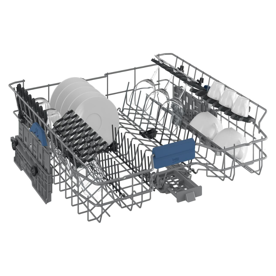Beko 60cm 16 Place Setting Freestanding Dishwasher with Autodosing Dark Stainless