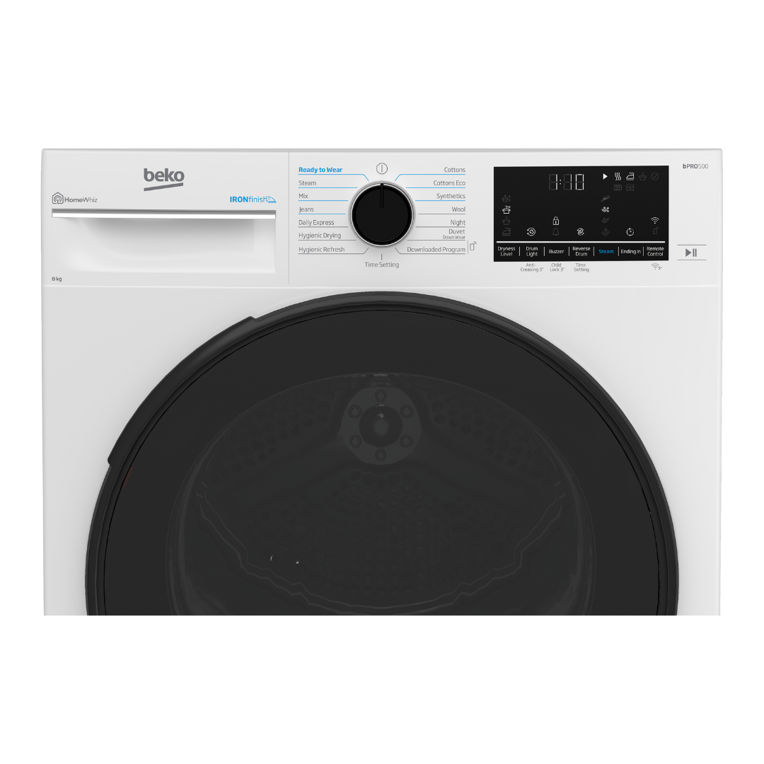 Beko 8kg Heat Pump Dryer with Steam and Wi-Fi