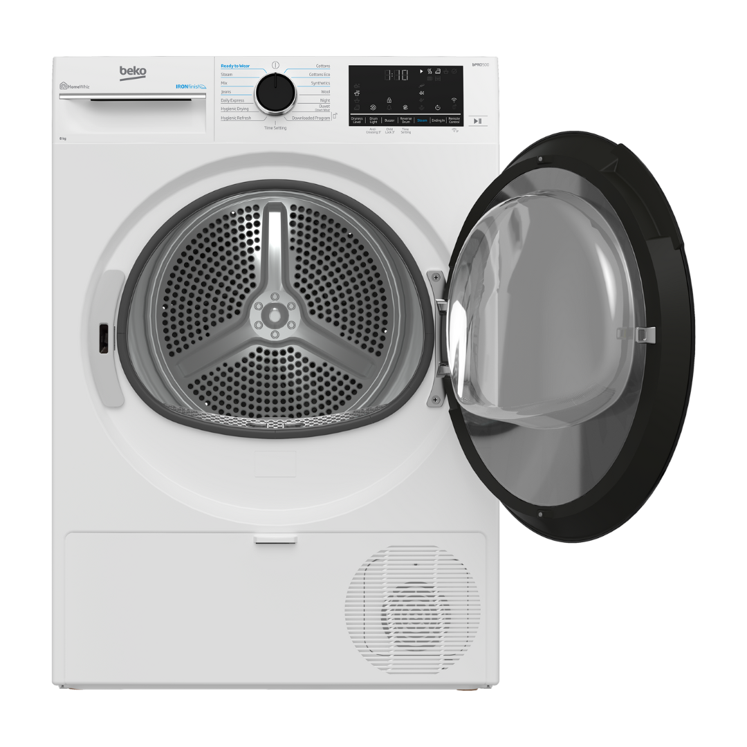 Beko 8kg Heat Pump Dryer with Steam and Wi-Fi