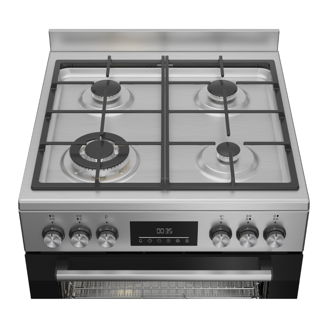 Beko 60cm Stainless Steel Freestanding Upright Cooker