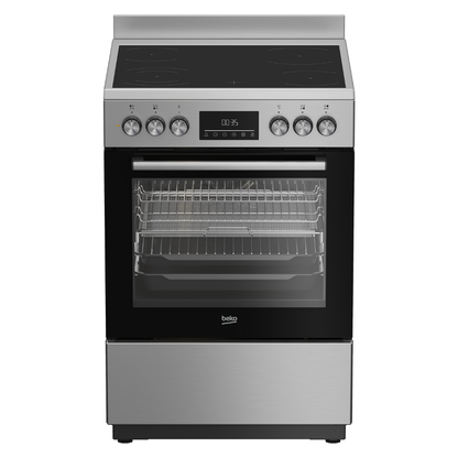 Beko 60cm Stainless Steel Freestanding Upright Cooker