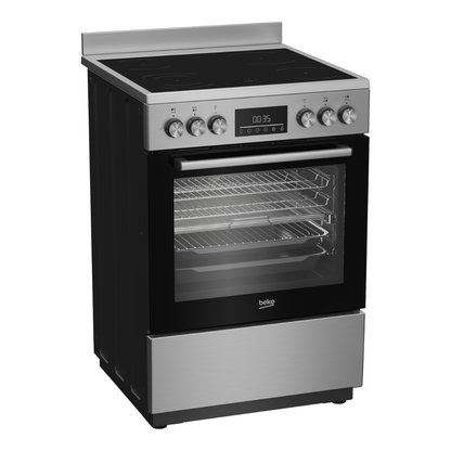 Beko 60cm Stainless Steel Freestanding Upright Cooker