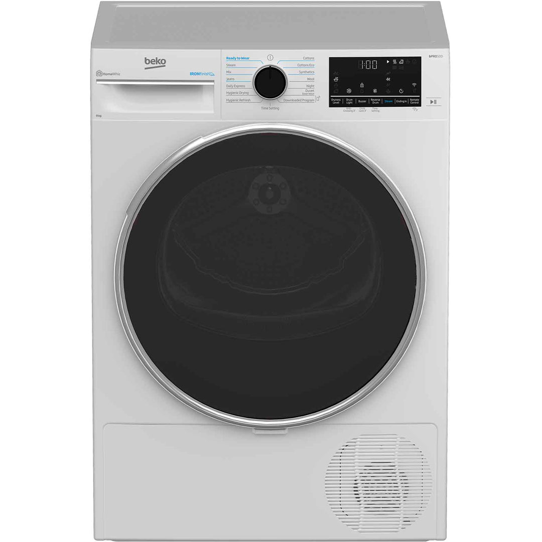 Beko 8kg Heat Pump Dryer in White - BDPB802SW image_1