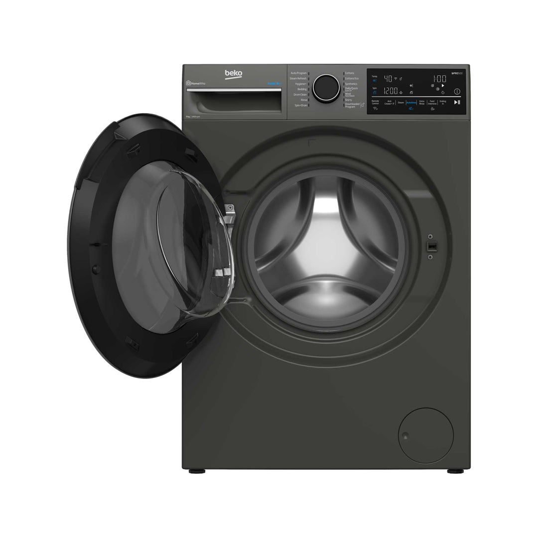 Beko 9 kg Autodose Wifi Connected Washing Machine with Steam - BFLB904ADG image_2