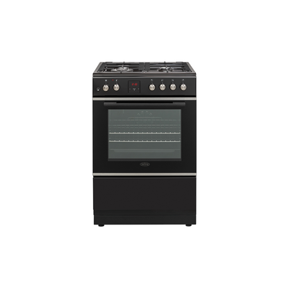 Belling 60Cm Dual Fuel Freestanding Cooker Gas Cooktop Electric Oven - BFS60SCDF image_1