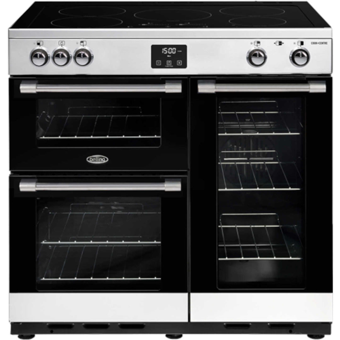 Belling CookCentre Deluxe 90cm Induction Range Cooker in Stainless Steel - BCC900ISS image_1