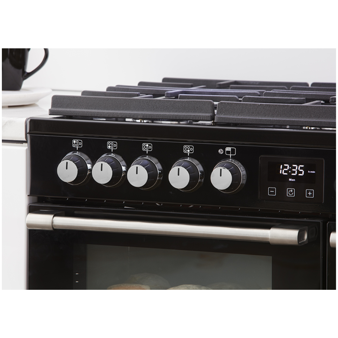 Belling Cookcentre Deluxe 90Cm Gas Through Glass Range Cooker In Black - BCC900GTGB image_2
