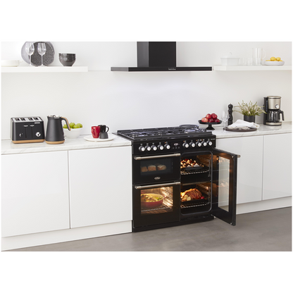Belling Cookcentre Deluxe 90Cm Gas Through Glass Range Cooker In Black - BCC900GTGB image_6