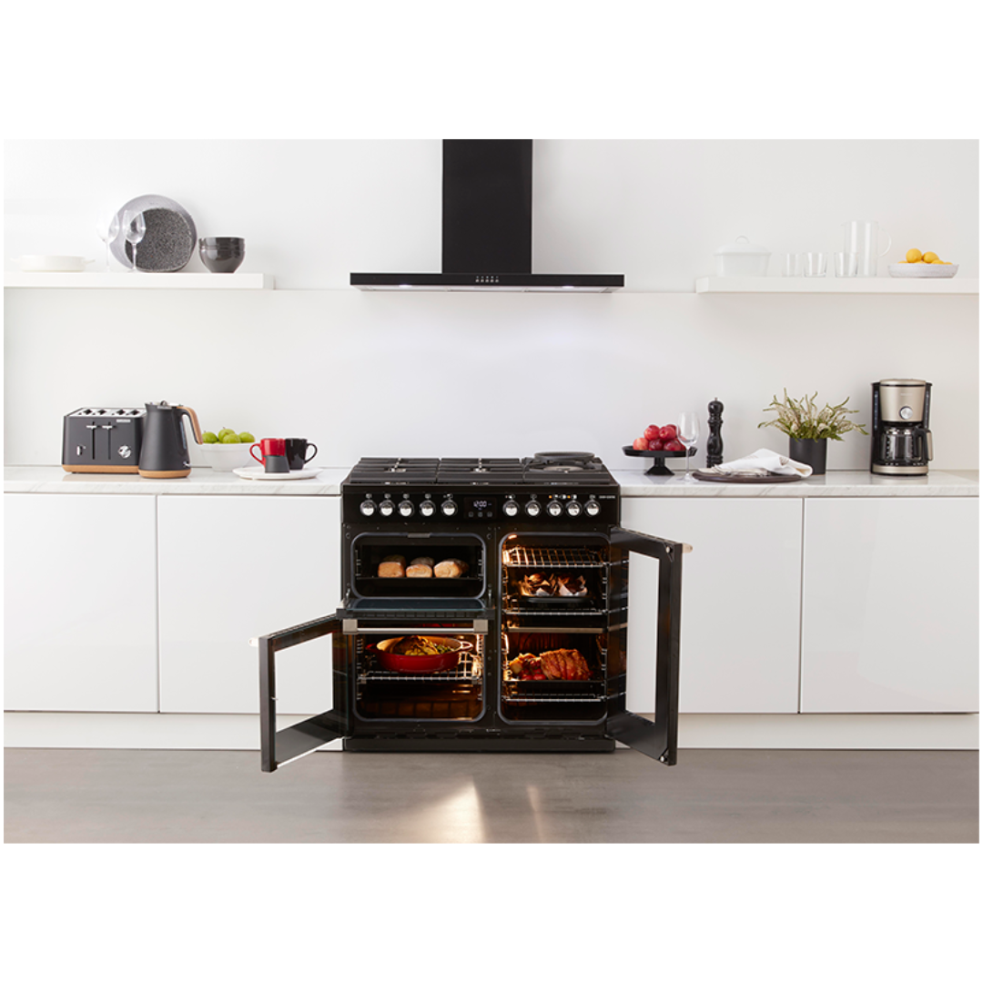 Belling Cookcentre Deluxe 90Cm Gas Through Glass Range Cooker In Black - BCC900GTGB image_9