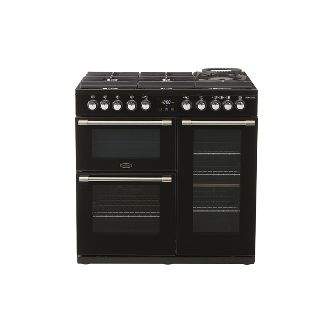 Belling Cookcentre Deluxe 90Cm Gas Through Glass Range Cooker In Black - BCC900GTGB image_10