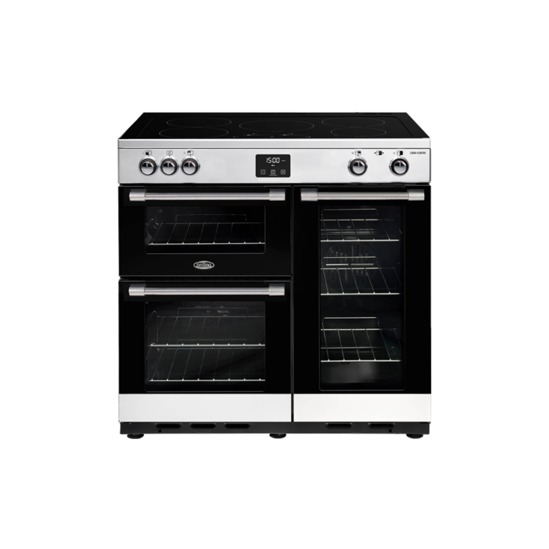 Belling Cookcentre Deluxe 90Cm Induction Range Cooker In Black - BCC900IB image_1