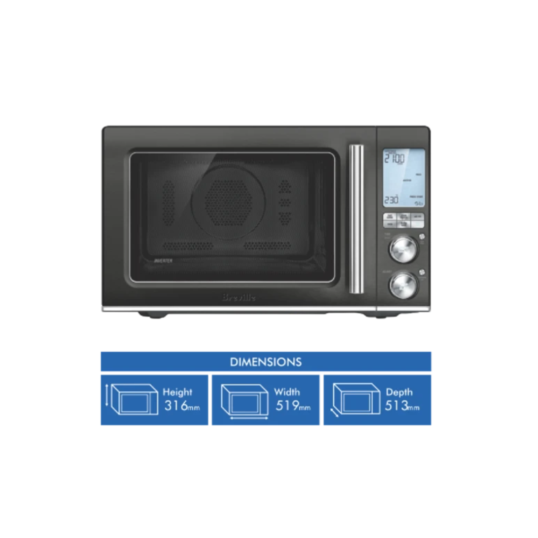 Breville the Combi Wave 3 in 1 32L Convection Oven Black - BMO870BST image_2