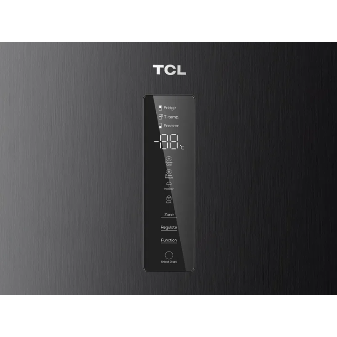 TCL 412L Bottom Mount Fridge Matte Black