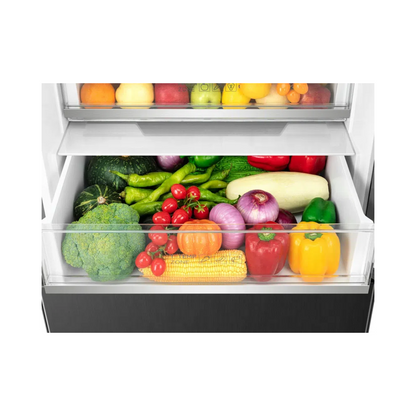 TCL 412L Bottom Mount Fridge Matte Black