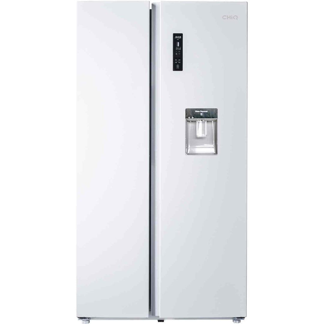 ChiQ 559L Side by Side Fridge in White - CSS559NWD image_1