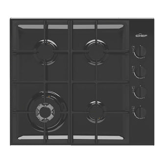 Chef 60cm 4 Burner Gas Cooktop - CHG644DC image_1