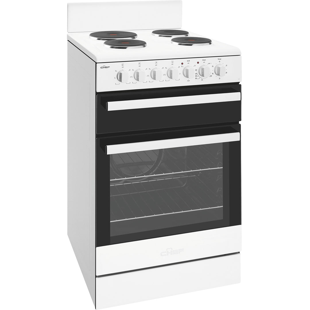 Chef 54cm White Freestanding Cooker - CFE535WB image_1