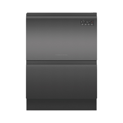 Fisher & Paykel Agency Built-Under Double DishDrawer Black Stainless