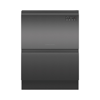 Fisher & Paykel Agency Built-Under Double DishDrawer Black Stainless