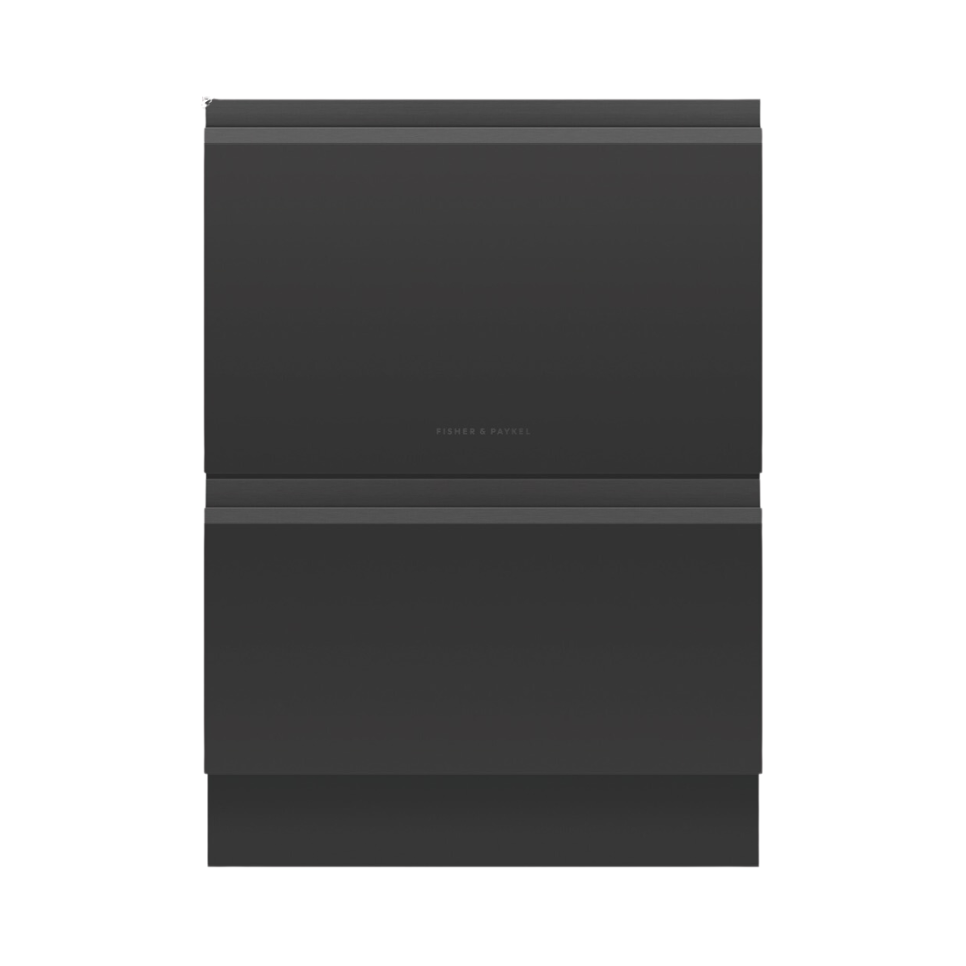 Fisher & Paykel Agency Built-Under Double DishDrawer Dishwasher Black Glass