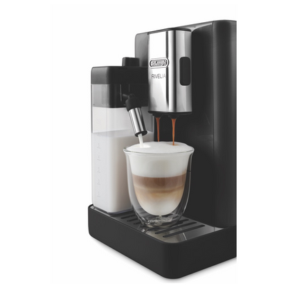 Delonghi Rivelia Fully Automatic Coffee Machine Onyx Black