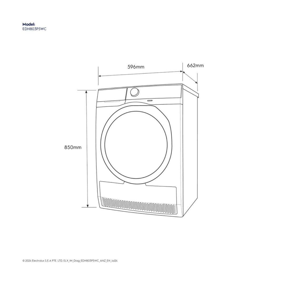 Electrolux 8kg Heat Pump Dryer