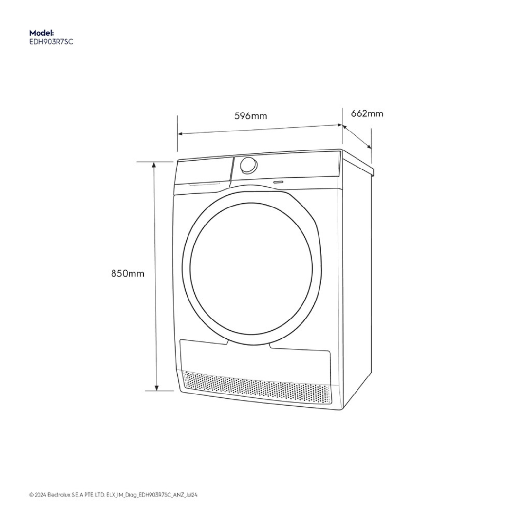 Electrolux 9kg Heat Pump Dryer