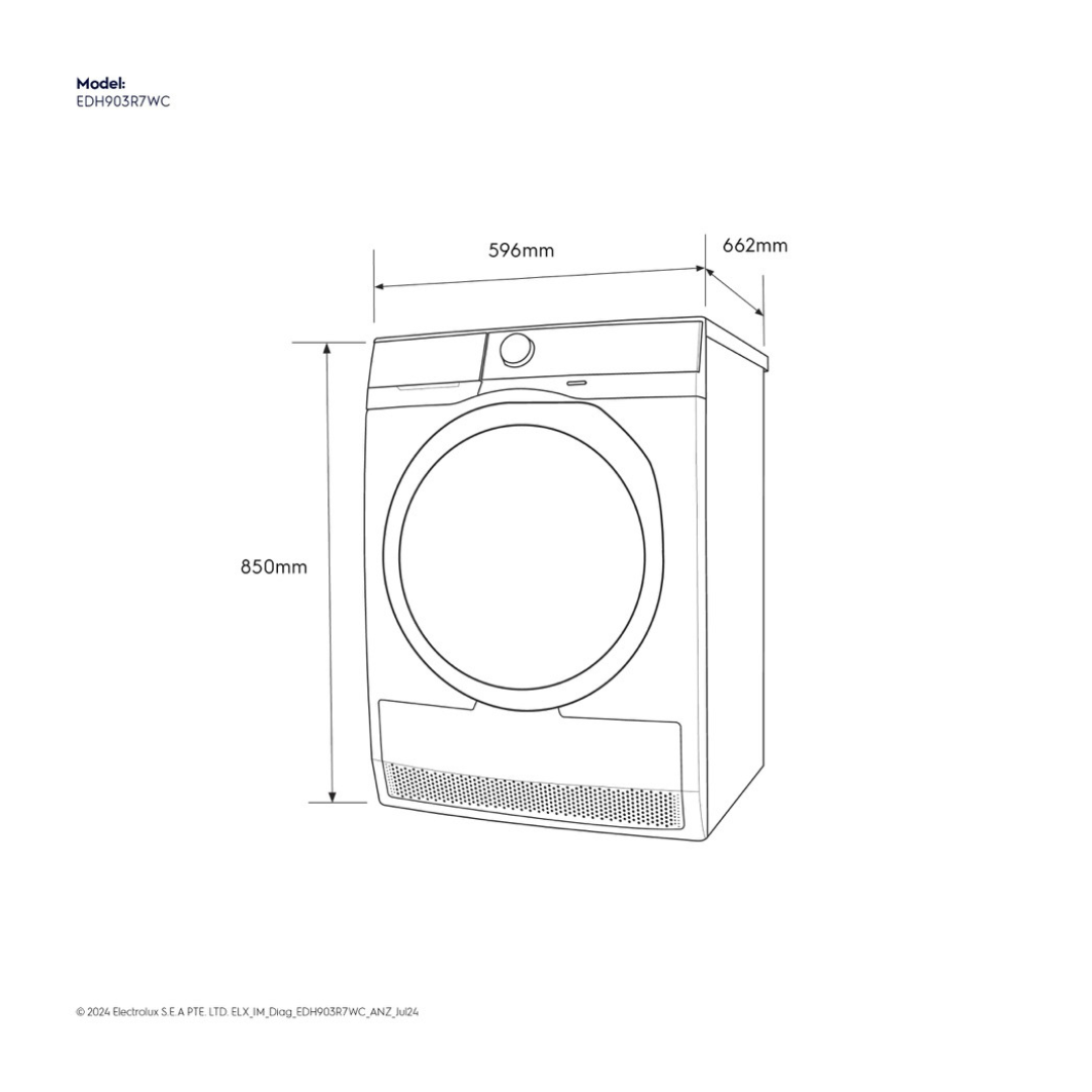 Electrolux 9kg Heat Pump Dryer