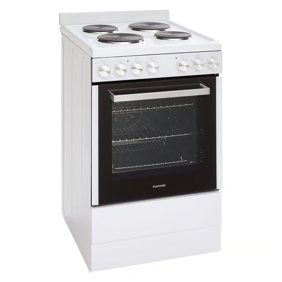 Euromaid 54cm 5 Function Freestanding Electric Stove in White - EFS54FCSEW image_2
